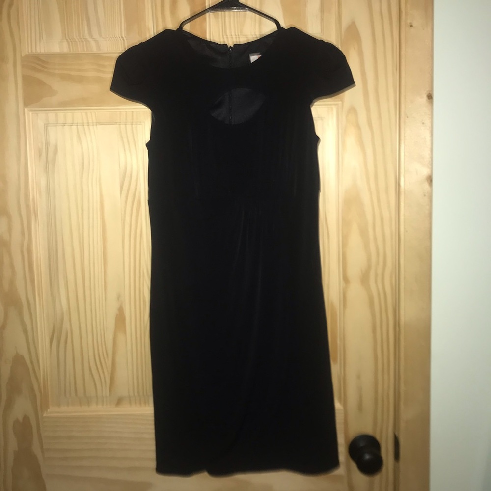 Laundry by design black cut out keyhole LBD minimalist dress size 2